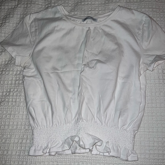 Zara white crop top small - Picture 1 of 3